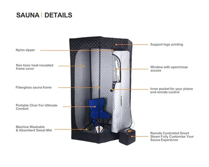 Aquanest Core — Portable Steam Sauna Tent